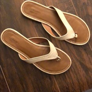 Snake-skin Patterned Flip-Flop Dress Sandals